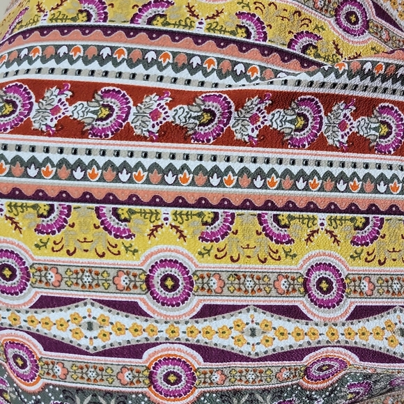 ULTRA FLIRT Front Tie Crop Shirt 3/4 Sleeve - L - Picture 4 of 4